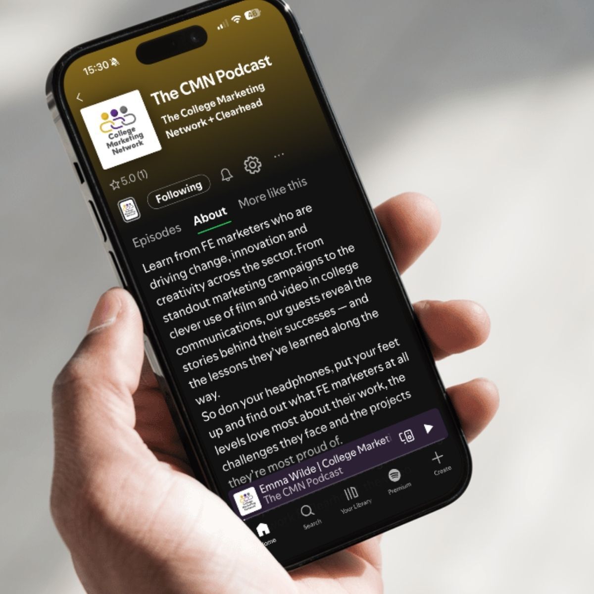 podcast on mobile
