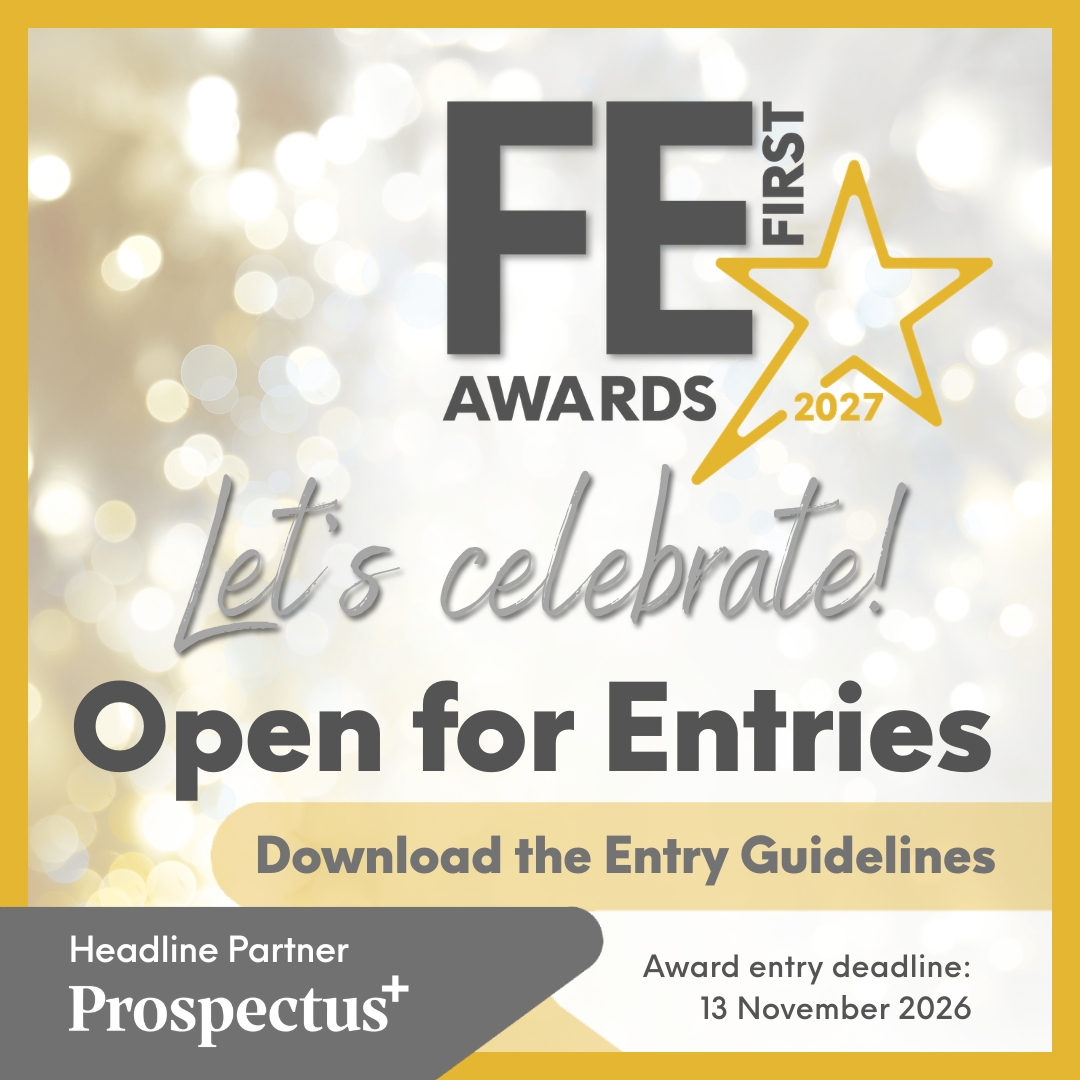 Banner Alert for FE First Awards 2027 - Open for Entries